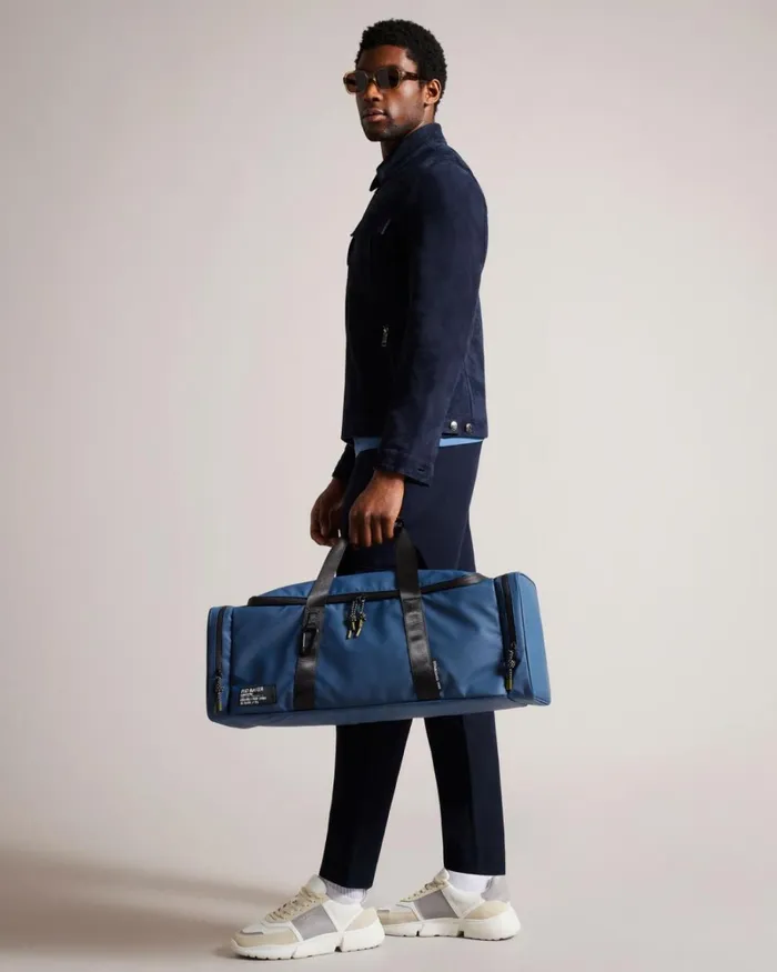 Rubberised Holdall Navy Men Ted Baker Duffel Bags