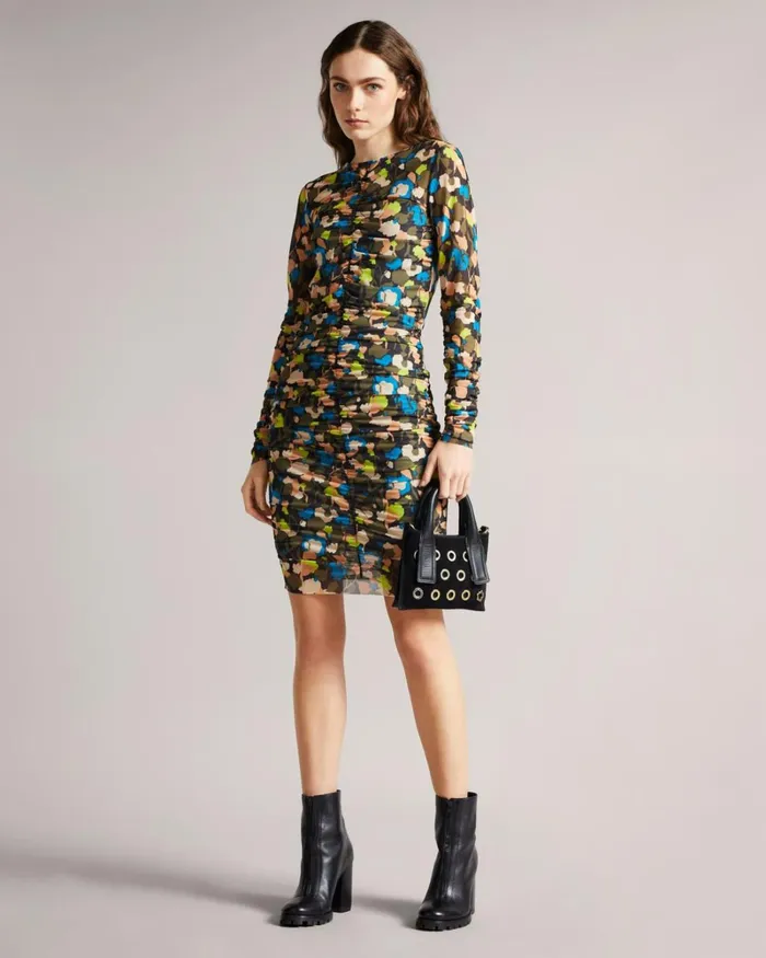 Ruched Front Dress Black Women Ted Baker Dresses Ruched Front Dress Black Women Ted Baker Dresses