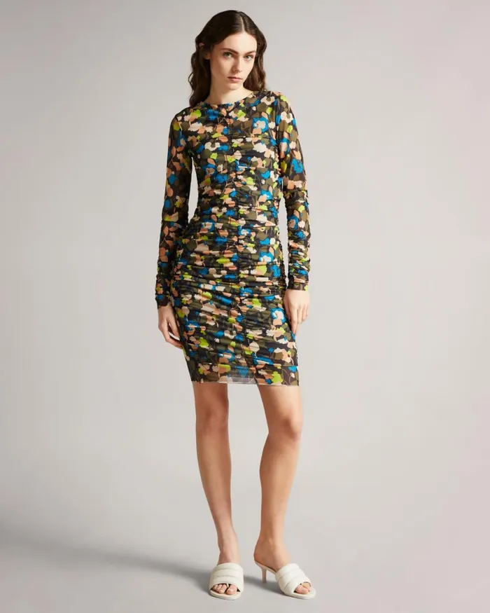 Ruched Front Dress Black Women Ted Baker Dresses Ruched Front Dress Black Women Ted Baker Dresses