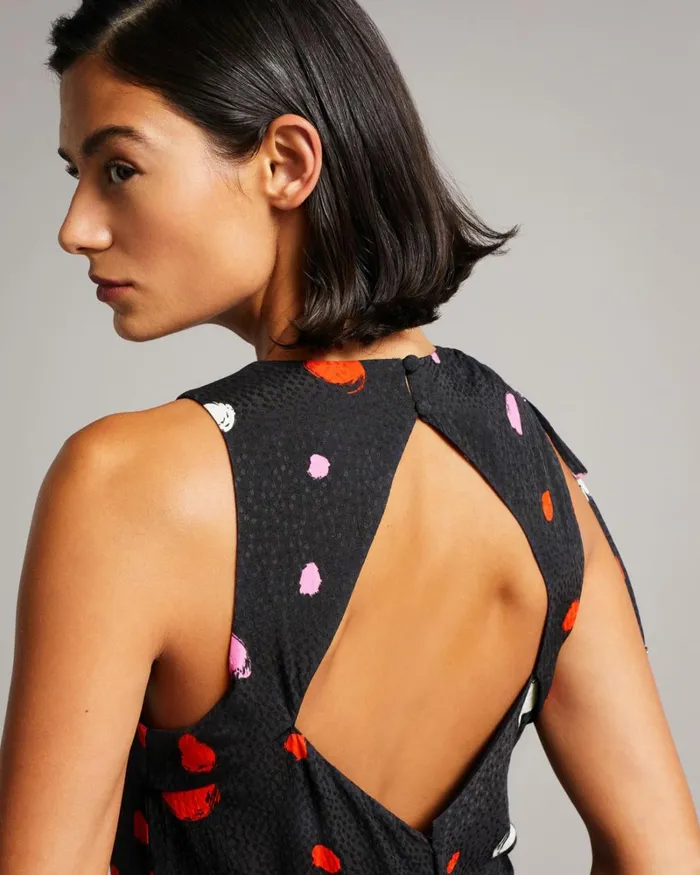 Ruched Side Detail Midi Dress Black Women Ted Baker Dresses Ruched Side Detail Midi Dress Black Women Ted Baker Dresses