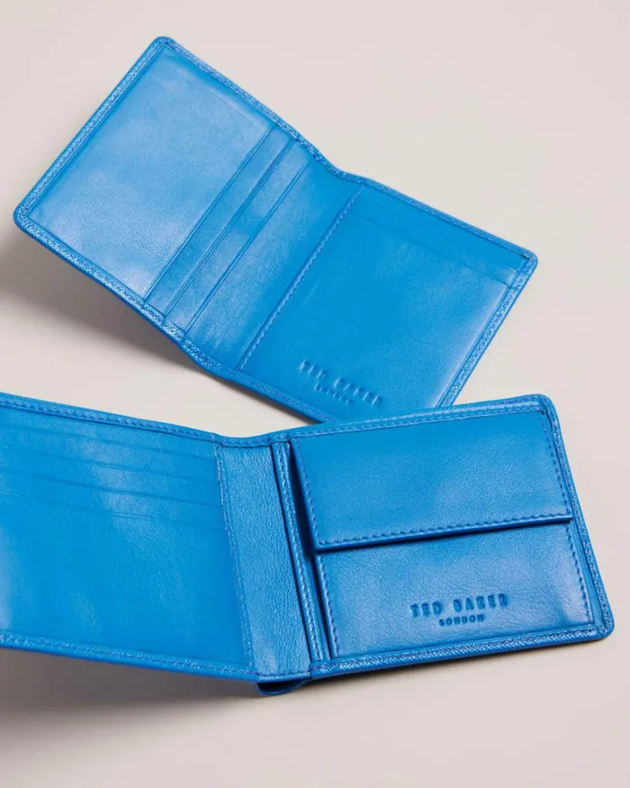 Saffiano Wallet And Cardholder Set Blue Men Ted Baker Wallets and Card Holders