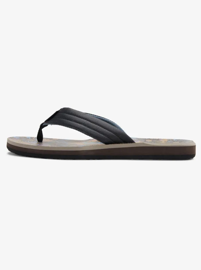 Sandals Men Quiksilver Carver Print Sandals Blackgreyblue Sandals Men Quiksilver Carver Print Sandals Blackgreyblue