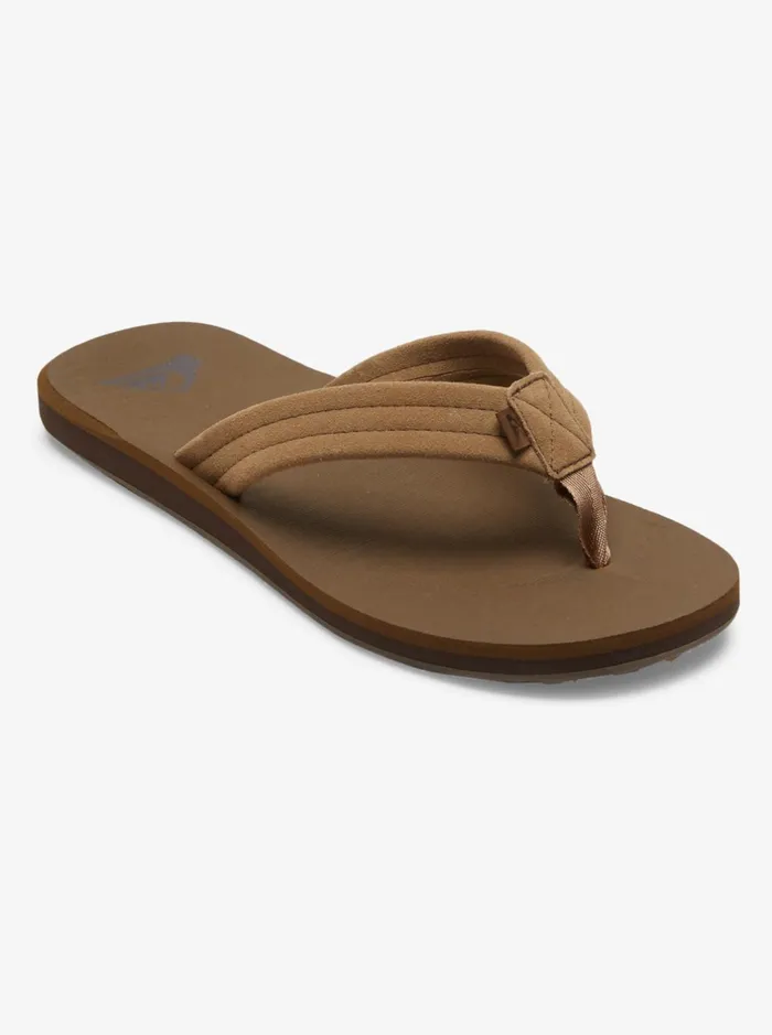 Sandals Men Quiksilver Carver Suede Core Sandals Tan 1