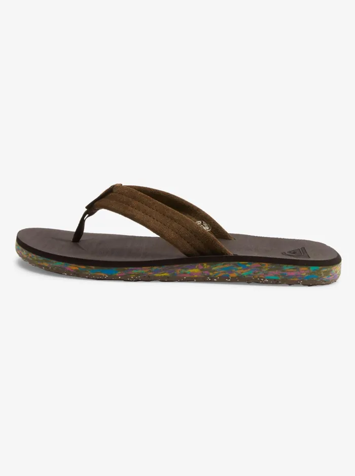 Sandals Men Quiksilver Carver Suede Recycled Sandals Brown 2 Sandals Men Quiksilver Carver Suede Recycled Sandals Brown 2