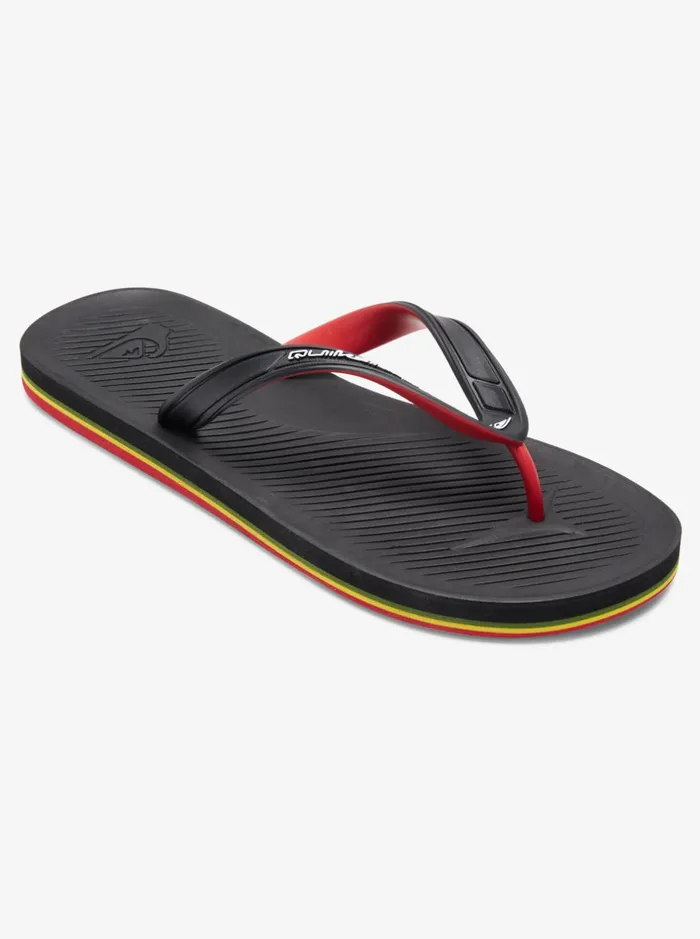 Sandals Men Quiksilver Haleiwa Core FlipFlops Black 3
