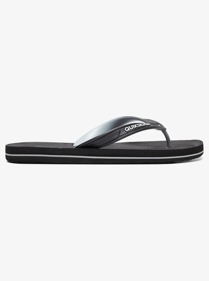Sandals Men Quiksilver Haleiwa FlipFlops Blackgreyblack Sandals Men Quiksilver Haleiwa FlipFlops Blackgreyblack