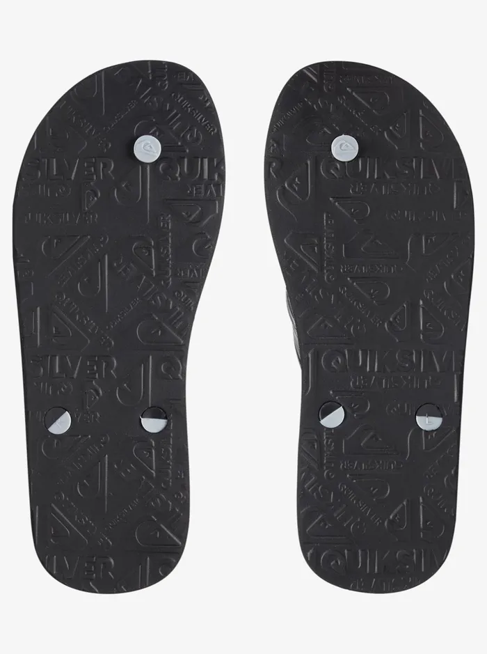 Sandals Men Quiksilver Haleiwa FlipFlops Blackgreyblack Sandals Men Quiksilver Haleiwa FlipFlops Blackgreyblack