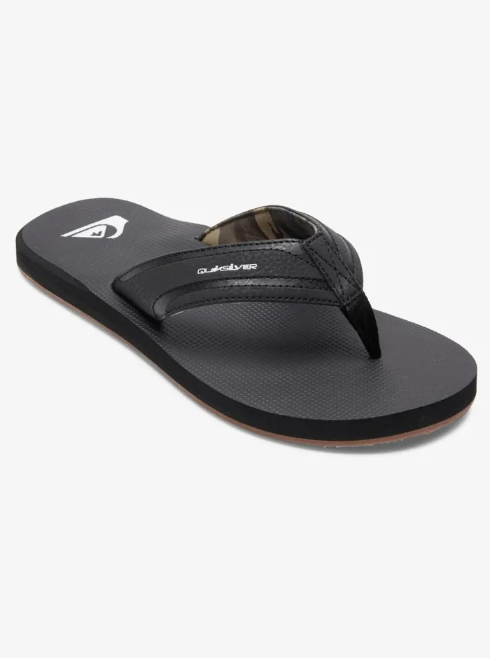 Sandals Men Quiksilver Island Oasis Sandals Blackblackbrown