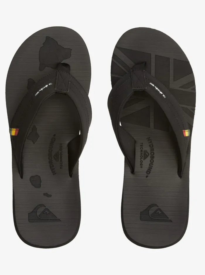 Sandals Men Quiksilver Island Oasis Squish Sandals Black 1 Sandals Men Quiksilver Island Oasis Squish Sandals Black 1