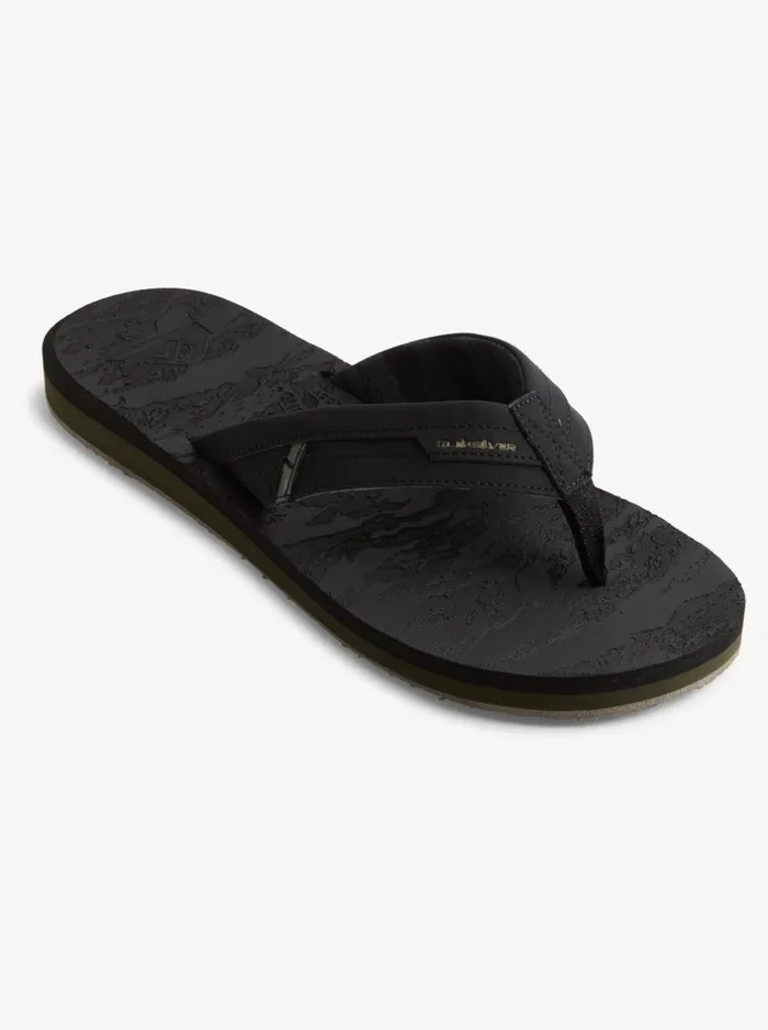 Sandals Men Quiksilver Island Oasis Squish Sandals Black 2
