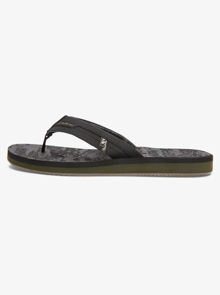 Sandals Men Quiksilver Island Oasis Squish Sandals Black 2 Sandals Men Quiksilver Island Oasis Squish Sandals Black 2