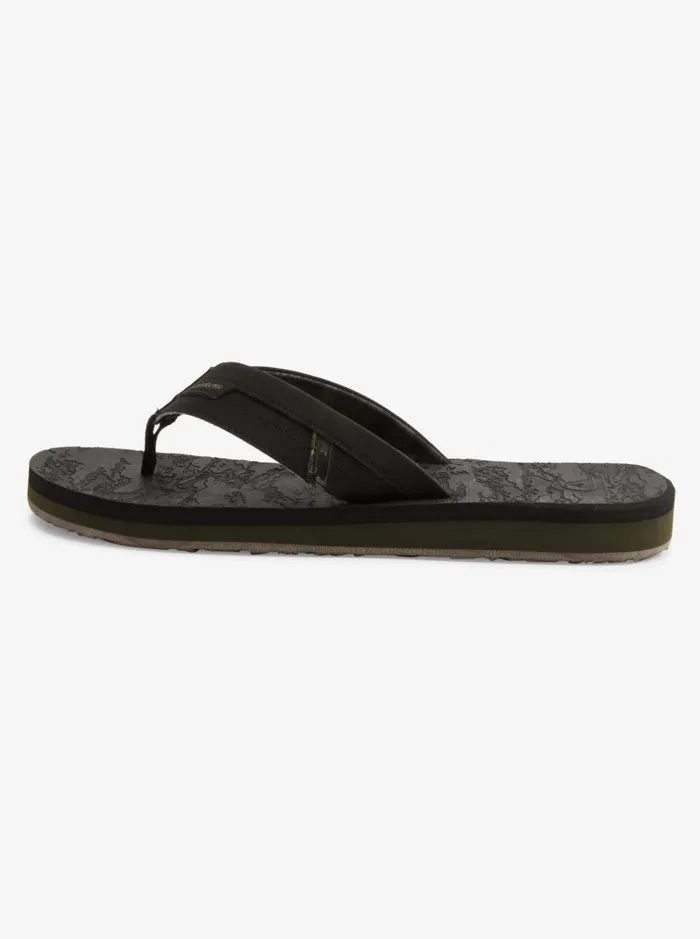 Sandals Men Quiksilver Island Oasis Squish Sandals Black 2 Sandals Men Quiksilver Island Oasis Squish Sandals Black 2