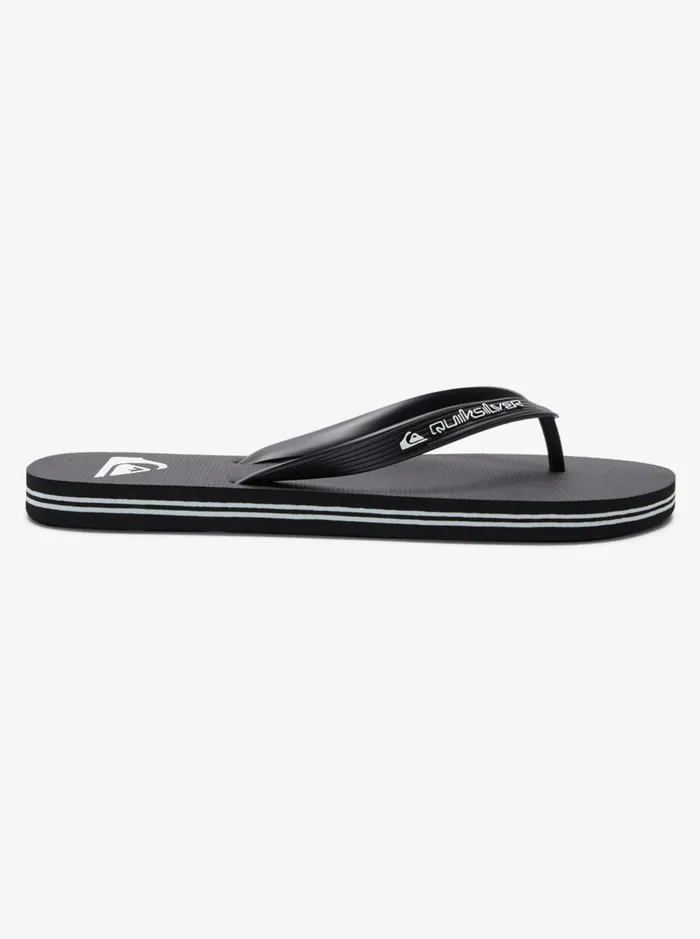 Sandals Men Quiksilver Molokai Core FlipFlops Black 1 Sandals Men Quiksilver Molokai Core FlipFlops Black 1