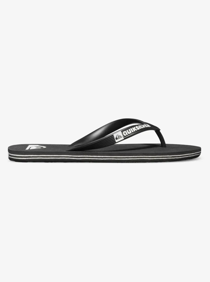 Sandals Men Quiksilver Molokai FlipFlops Blackblackwhite Sandals Men Quiksilver Molokai FlipFlops Blackblackwhite