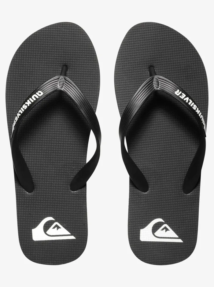 Sandals Men Quiksilver Molokai FlipFlops Blackblackwhite Sandals Men Quiksilver Molokai FlipFlops Blackblackwhite