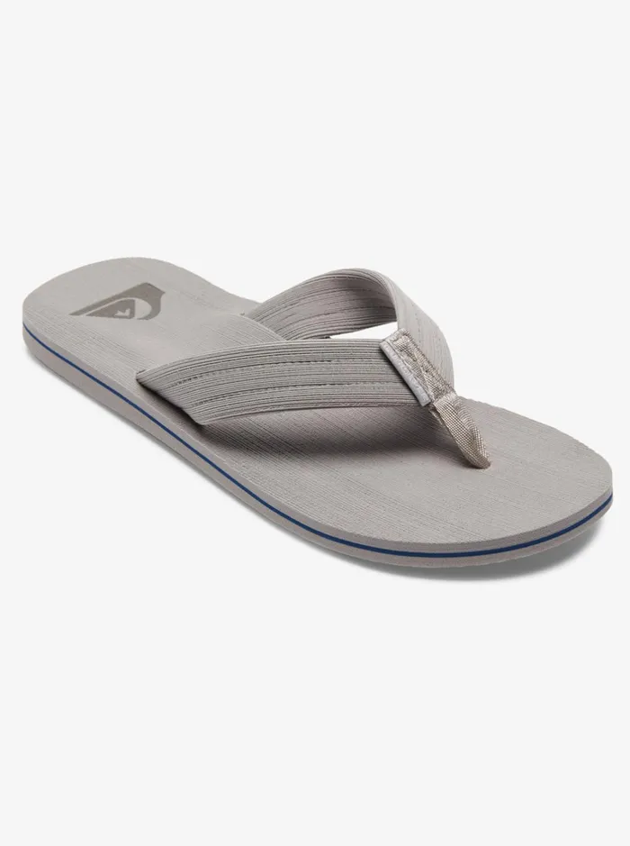 Sandals Men Quiksilver Molokai Layback Sandals Greywhitegrey