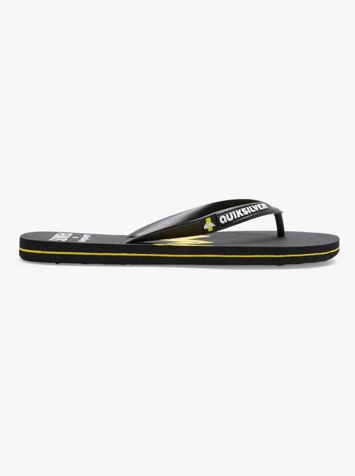 Sandals Men Quiksilver Quiksilver X Peanuts Molokai FlipFlops Black 1 Sandals Men Quiksilver Quiksilver X Peanuts Molokai FlipFlops Black 1