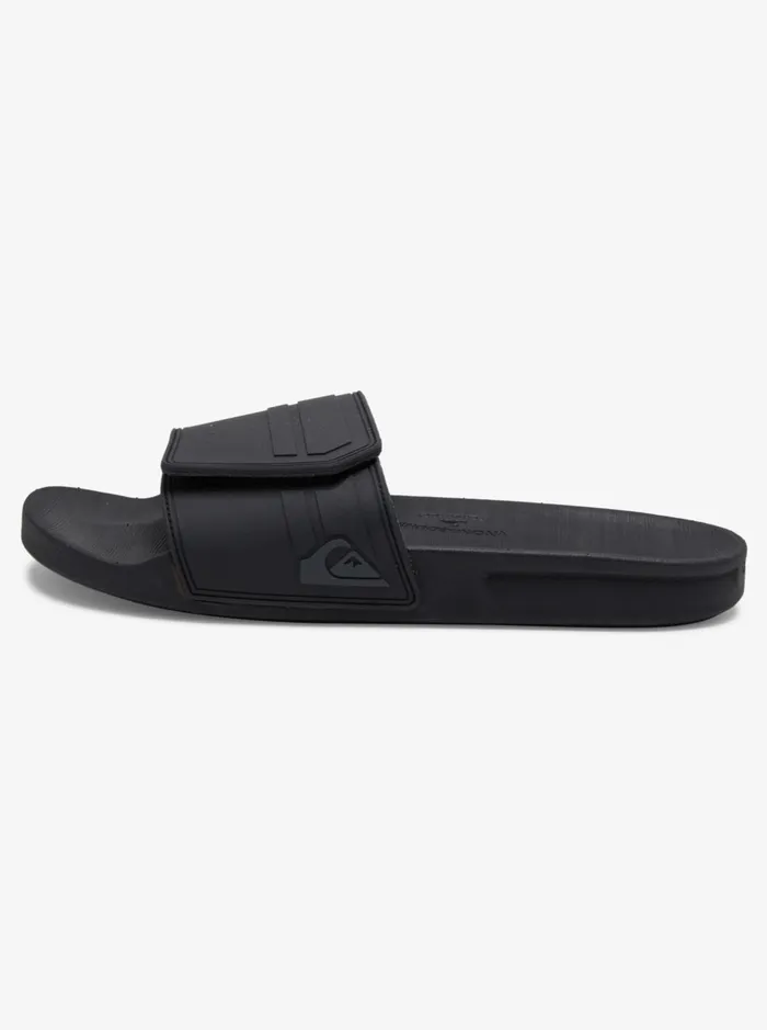 Sandals Men Quiksilver Rivi Adjustable Slides Blackgreyblack Sandals Men Quiksilver Rivi Adjustable Slides Blackgreyblack