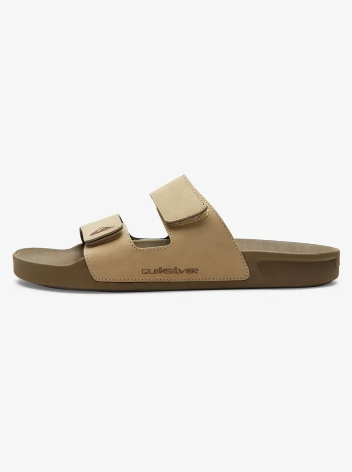 Sandals Men Quiksilver Rivi Leather Double Adjust Sandals Tan 1 Sandals Men Quiksilver Rivi Leather Double Adjust Sandals Tan 1