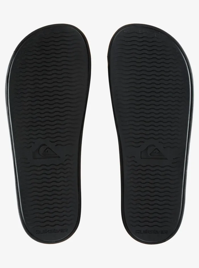 Sandals Men Quiksilver Rivi Wordmark Slides Black 3 Sandals Men Quiksilver Rivi Wordmark Slides Black 3