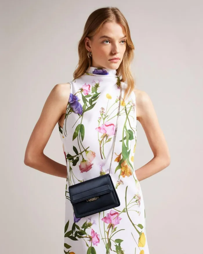 Satin Cross Body Bag Dark Blue Women Ted Baker Bags Satin Cross Body Bag Dark Blue Women Ted Baker Bags