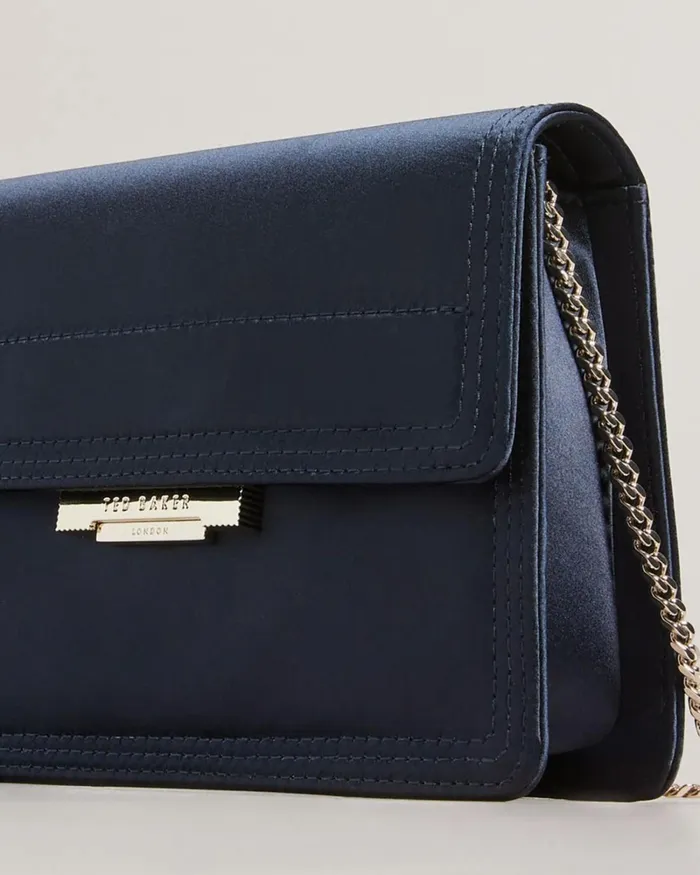 Satin Cross Body Bag Dark Blue Women Ted Baker Bags Satin Cross Body Bag Dark Blue Women Ted Baker Bags