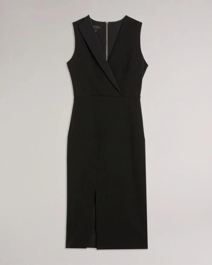 Seam Detail Bodycon Dress Black Women Ted Baker Clothing
