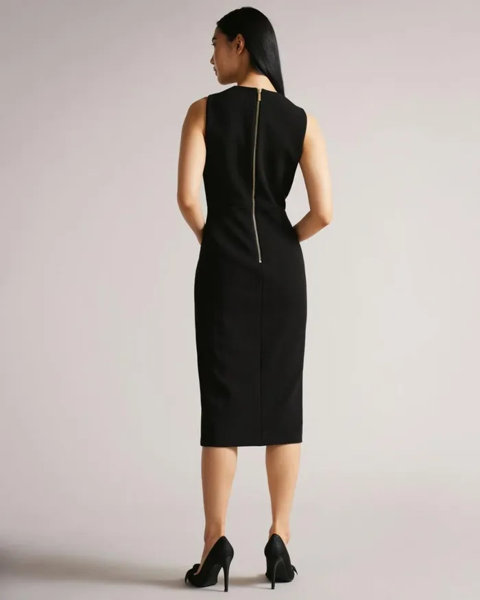 Seam Detail Bodycon Dress Black Women Ted Baker Clothing Seam Detail Bodycon Dress Black Women Ted Baker Clothing
