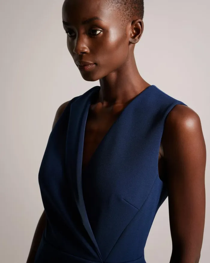 Seam Detail Bodycon Dress Dark Navy Women Ted Baker Clothing Seam Detail Bodycon Dress Dark Navy Women Ted Baker Clothing