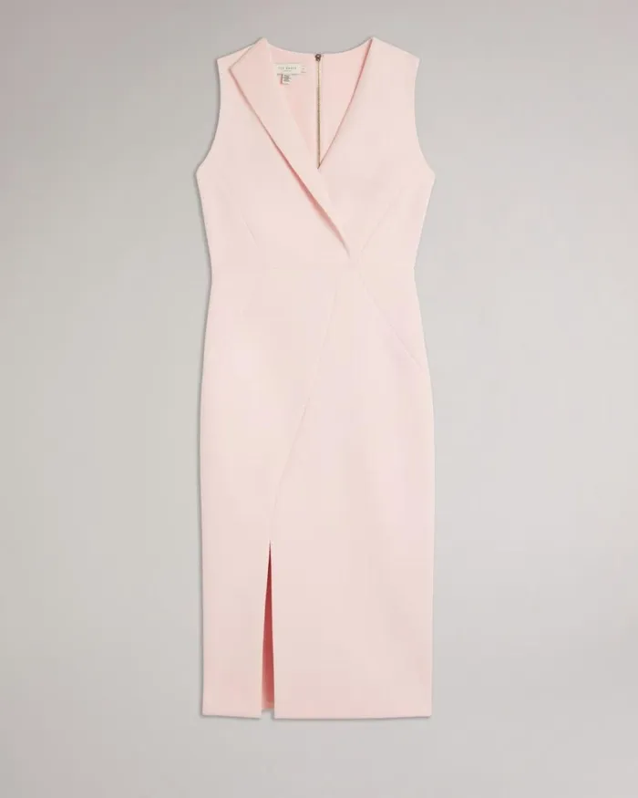 Seam Detail Bodycon Dress Light Nude Women Ted Baker Dresses