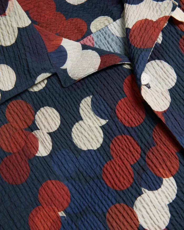 Seersucker Spot Print Shirt Multicolor Men Ted Baker Clothing Seersucker Spot Print Shirt Multicolor Men Ted Baker Clothing
