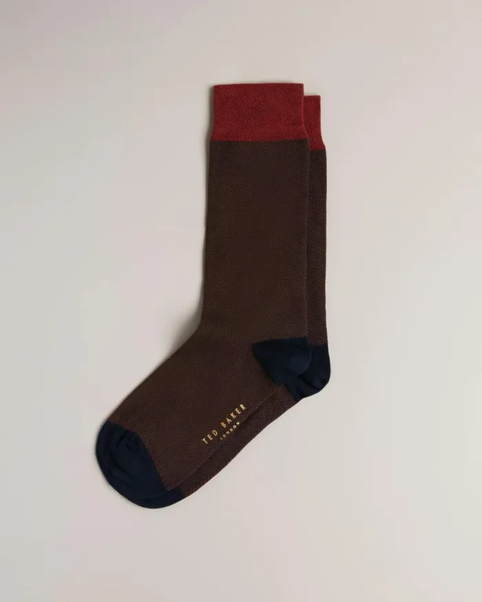 Semi Plain Socks Orange Men Ted Baker Socks