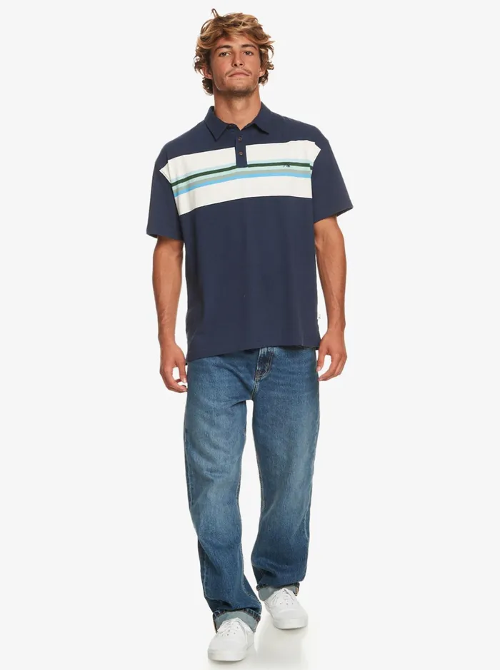 Shirts and Polos Men Quiksilver Alloy Days Short Sleeve Polo Shirt Alloy Days Naval Academy Shirts and Polos Men Quiksilver Alloy Days Short Sleeve Polo Shirt Alloy Days Naval Academy