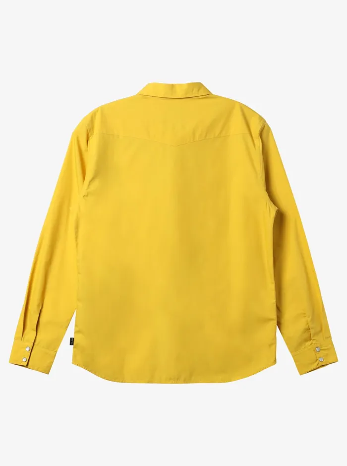 Shirts and Polos Men Quiksilver Andy Y Andy Cowboy Shirt Oil Yellow Shirts and Polos Men Quiksilver Andy Y Andy Cowboy Shirt Oil Yellow