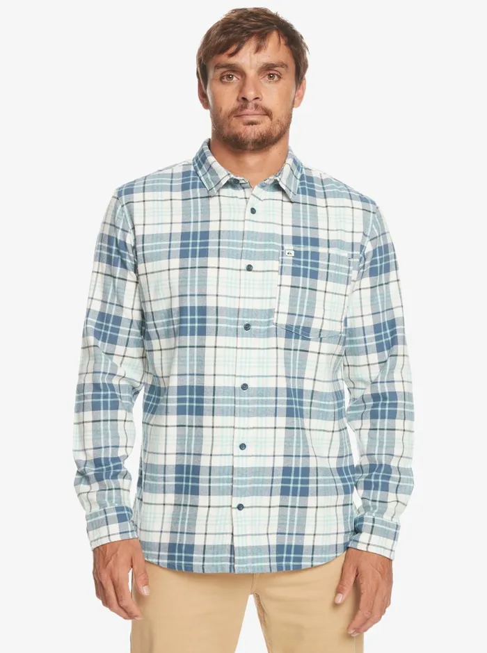 Shirts and Polos Men Quiksilver Banchor Long Sleeve Shirt Snow White Banchor Shirts and Polos Men Quiksilver Banchor Long Sleeve Shirt Snow White Banchor