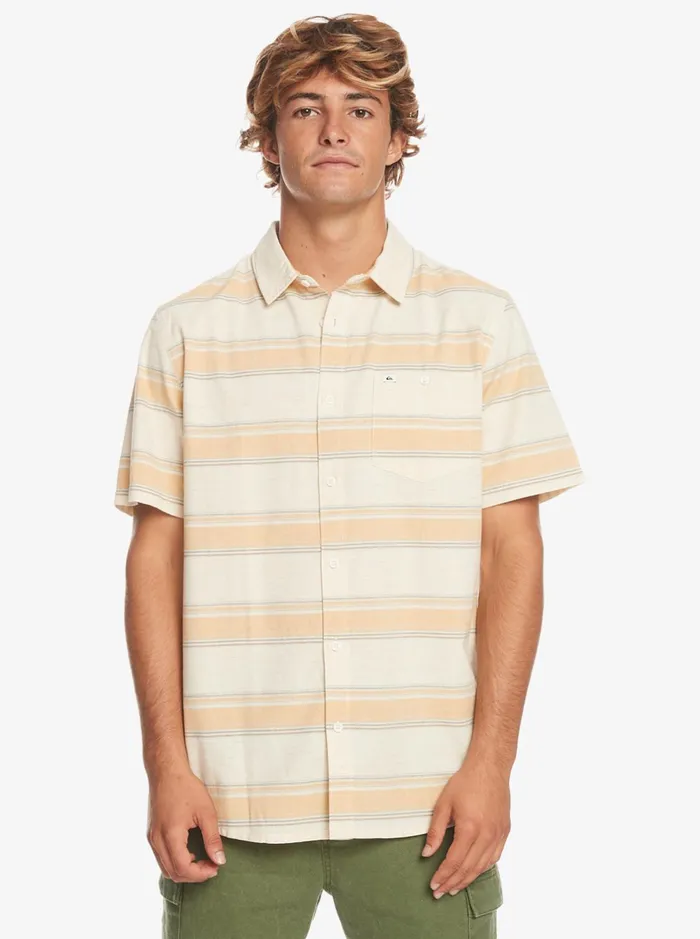 Shirts and Polos Men Quiksilver Cali Sunrise Short Sleeve Shirt Birch Cali Shirts and Polos Men Quiksilver Cali Sunrise Short Sleeve Shirt Birch Cali
