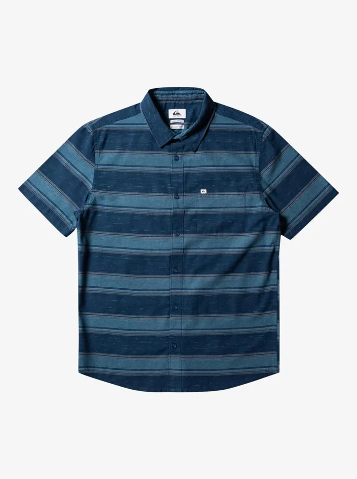 Shirts and Polos Men Quiksilver Cali Sunrise Short Sleeve Shirt Midnight Navy Cali Str Shirts and Polos Men Quiksilver Cali Sunrise Short Sleeve Shirt Midnight Navy Cali Str