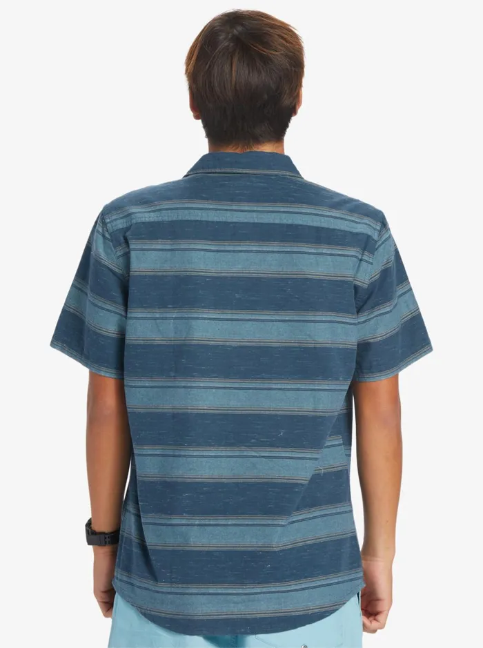 Shirts and Polos Men Quiksilver Cali Sunrise Short Sleeve Shirt Midnight Navy Cali Str Shirts and Polos Men Quiksilver Cali Sunrise Short Sleeve Shirt Midnight Navy Cali Str