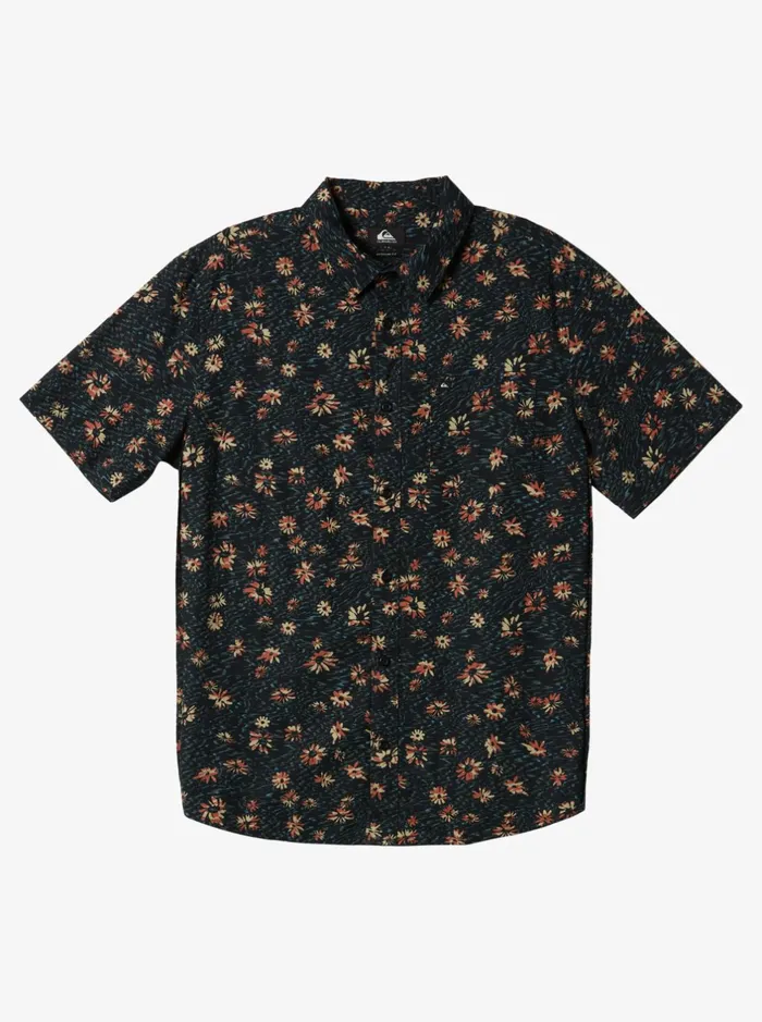 Shirts and Polos Men Quiksilver Future Hippie Short Sleeve Woven Shirt Black Future Hippy Shirts and Polos Men Quiksilver Future Hippie Short Sleeve Woven Shirt Black Future Hippy