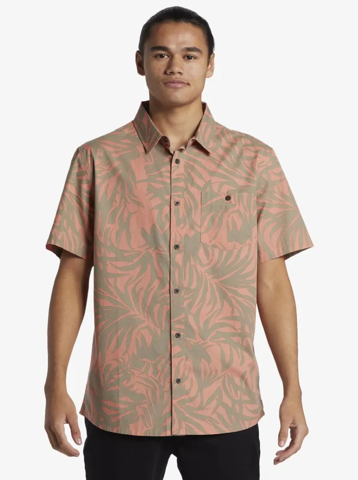 Shirts and Polos Men Quiksilver Hawaii Foliage Woven Hawaiian Shirt Canyon Clay Shirts and Polos Men Quiksilver Hawaii Foliage Woven Hawaiian Shirt Canyon Clay