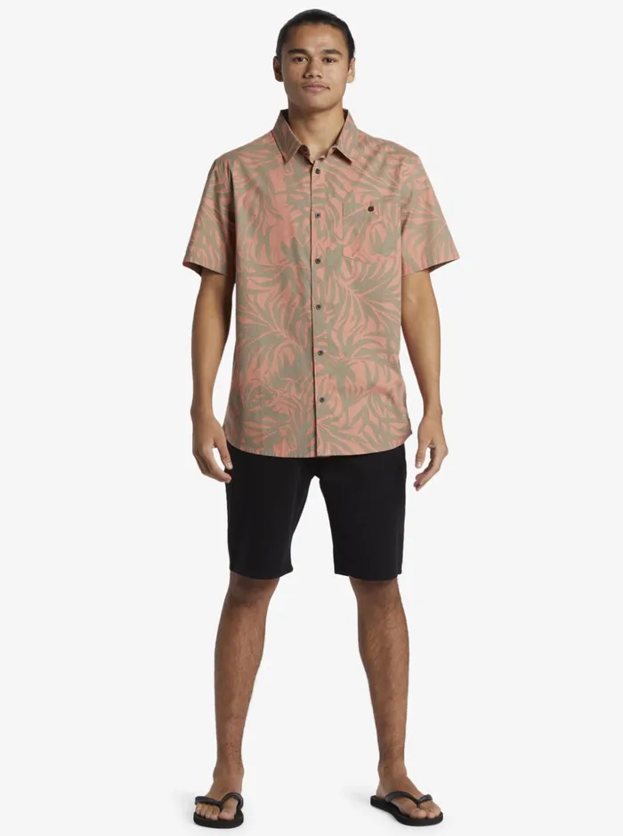 Shirts and Polos Men Quiksilver Hawaii Foliage Woven Hawaiian Shirt Canyon Clay Shirts and Polos Men Quiksilver Hawaii Foliage Woven Hawaiian Shirt Canyon Clay