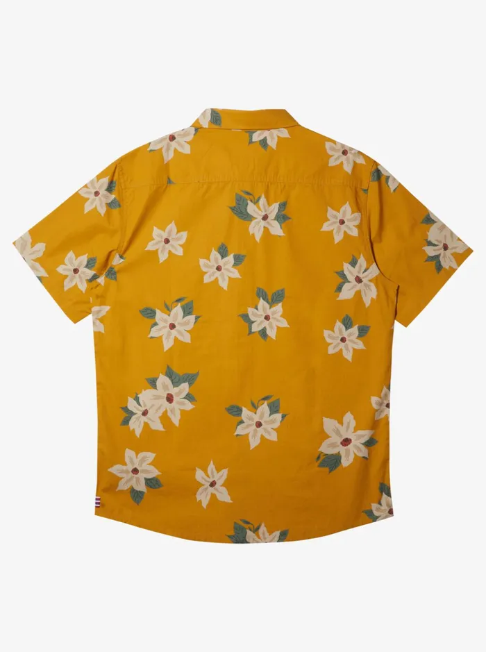 Shirts and Polos Men Quiksilver Hawaii Lei Day Woven Hawaiian Shirt Mustard Shirts and Polos Men Quiksilver Hawaii Lei Day Woven Hawaiian Shirt Mustard