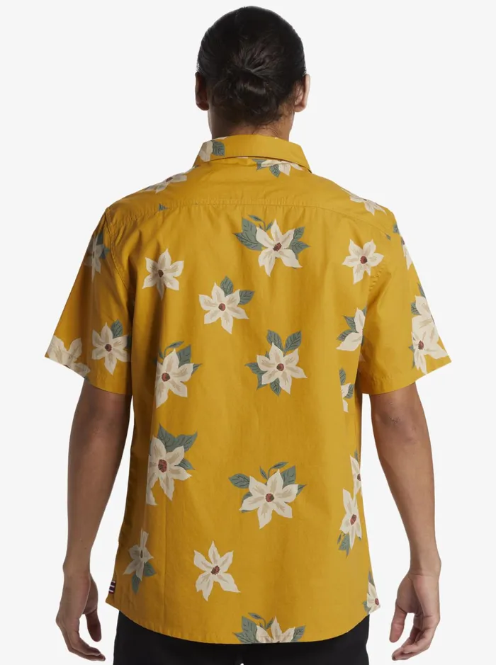 Shirts and Polos Men Quiksilver Hawaii Lei Day Woven Hawaiian Shirt Mustard Shirts and Polos Men Quiksilver Hawaii Lei Day Woven Hawaiian Shirt Mustard
