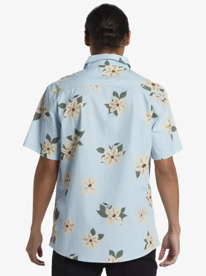 Shirts and Polos Men Quiksilver Hawaii Lei Day Woven Hawaiian Shirt Sky Blue Shirts and Polos Men Quiksilver Hawaii Lei Day Woven Hawaiian Shirt Sky Blue