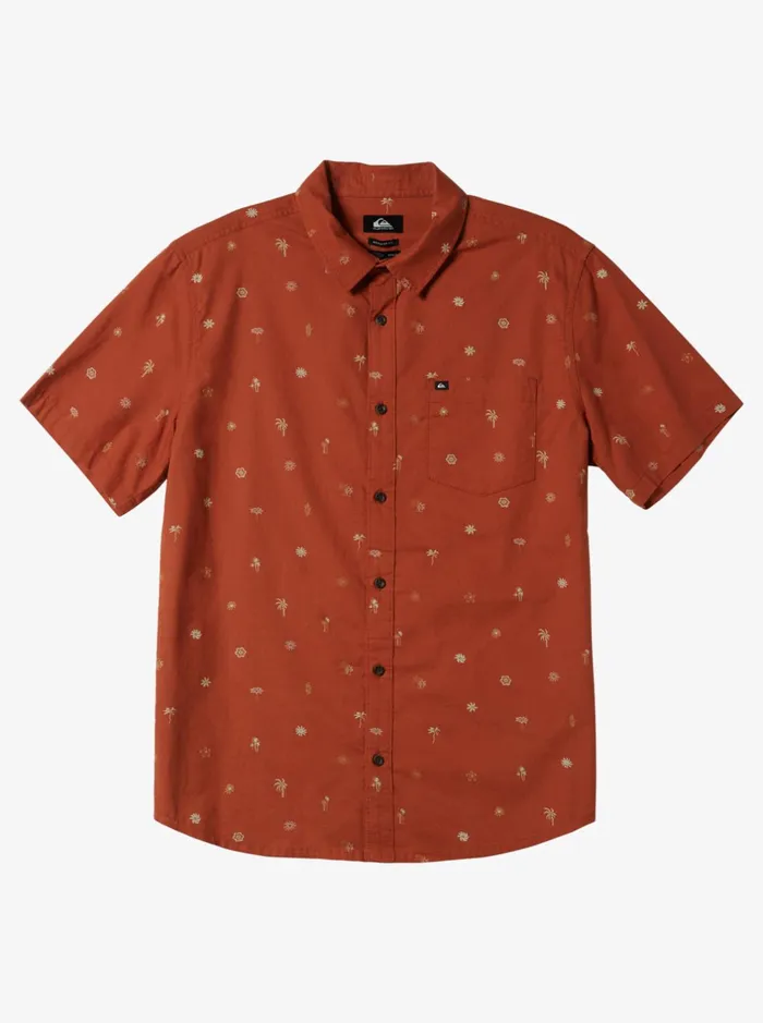 Shirts and Polos Men Quiksilver Heat Wave Short Sleeve Woven Shirt Baked Clay Heat Waves Shirts and Polos Men Quiksilver Heat Wave Short Sleeve Woven Shirt Baked Clay Heat Waves
