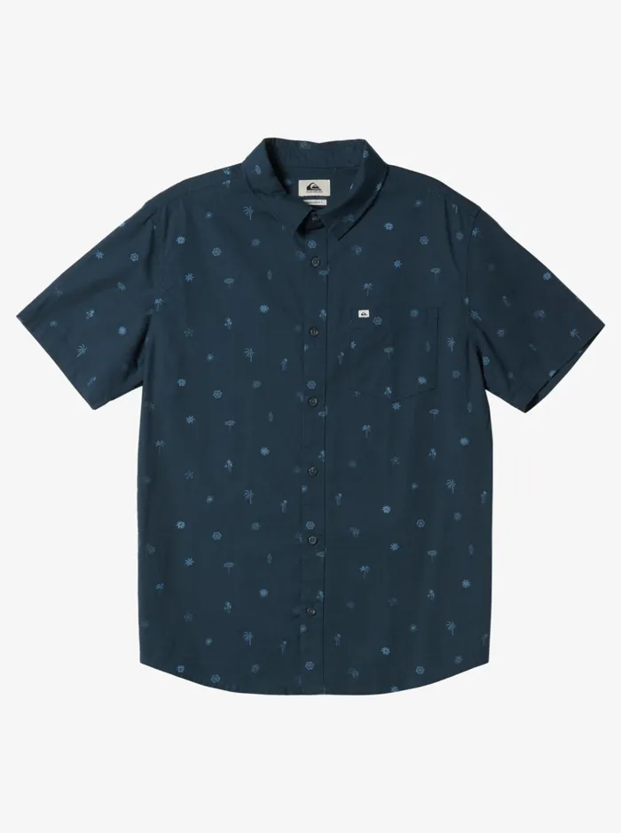 Shirts and Polos Men Quiksilver Heat Wave Short Sleeve Woven Shirt Midnight Navy Heat Waves Shirts and Polos Men Quiksilver Heat Wave Short Sleeve Woven Shirt Midnight Navy Heat Waves