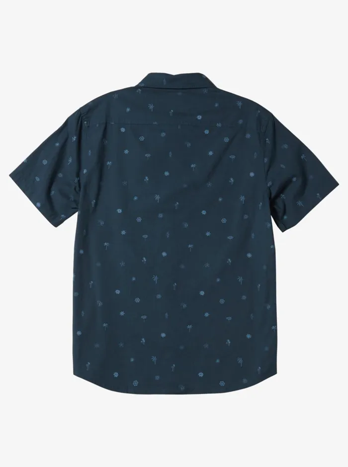 Shirts and Polos Men Quiksilver Heat Wave Short Sleeve Woven Shirt Midnight Navy Heat Waves Shirts and Polos Men Quiksilver Heat Wave Short Sleeve Woven Shirt Midnight Navy Heat Waves