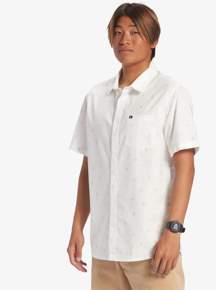 Shirts and Polos Men Quiksilver Heat Wave Short Sleeve Woven Shirt Midnight Navy Heat Waves Shirts and Polos Men Quiksilver Heat Wave Short Sleeve Woven Shirt Midnight Navy Heat Waves