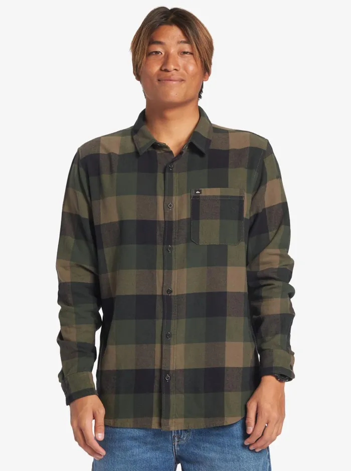Shirts and Polos Men Quiksilver Motherfly Long Sleeve Shirt Major Brown Motherfly Shirts and Polos Men Quiksilver Motherfly Long Sleeve Shirt Major Brown Motherfly