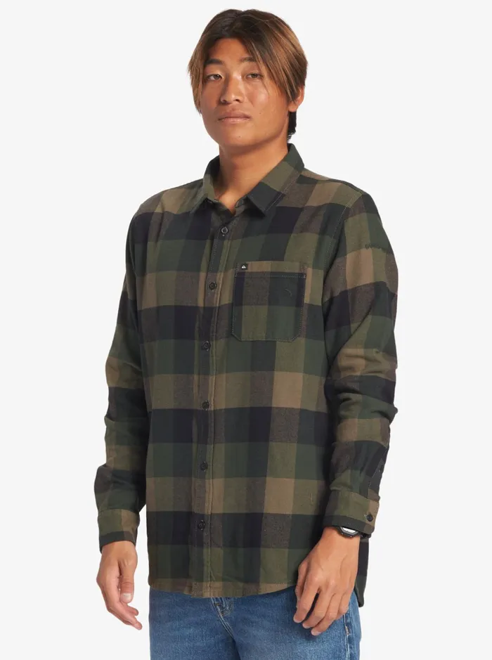 Shirts and Polos Men Quiksilver Motherfly Long Sleeve Shirt Major Brown Motherfly Shirts and Polos Men Quiksilver Motherfly Long Sleeve Shirt Major Brown Motherfly